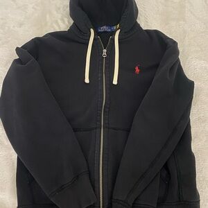 Polo by Ralph Lauren Black Zip Up Sweater